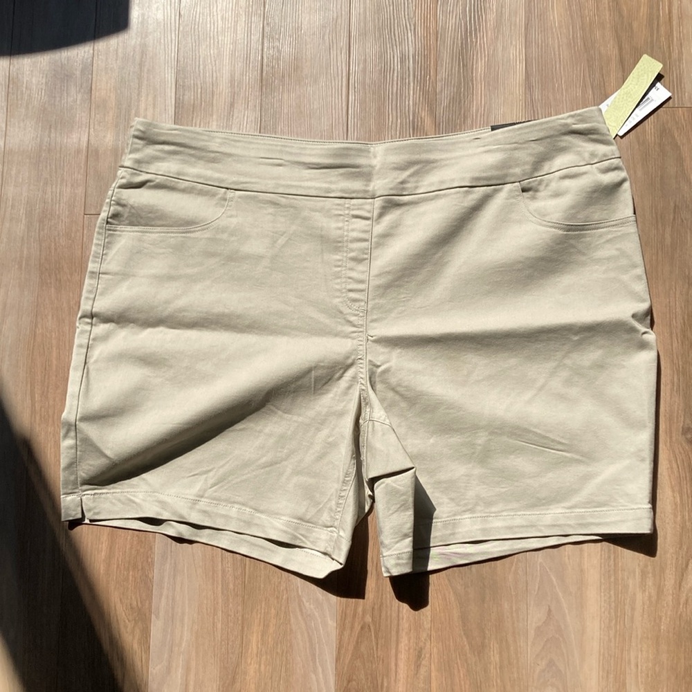 Napa Valley stonewall tan pull on short with stretch and pocket 20W - Picture 5 of 15